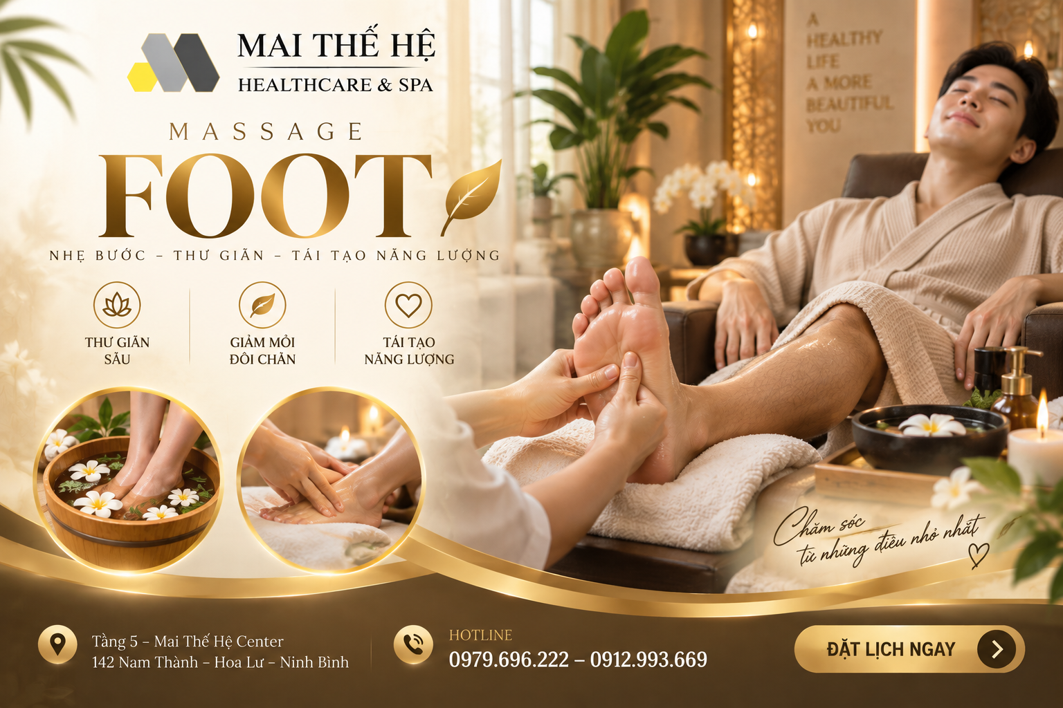 Massage Foot – Đôi Chân Được Nghỉ Ngơi, Cơ Thể Thêm Nhẹ Nhàng