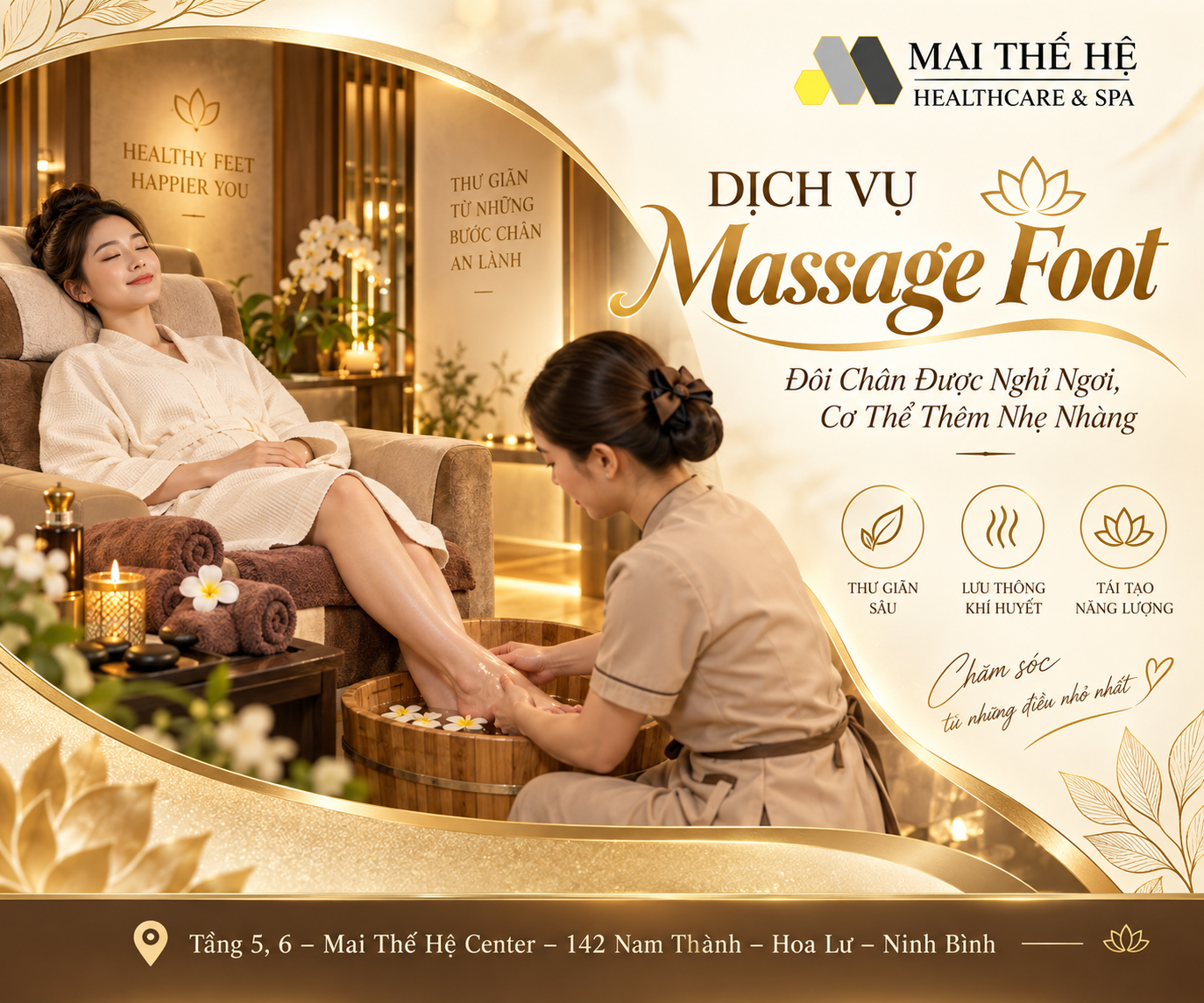 Massage Foot – Đôi Chân Được Nghỉ Ngơi, Cơ Thể Thêm Nhẹ Nhàng