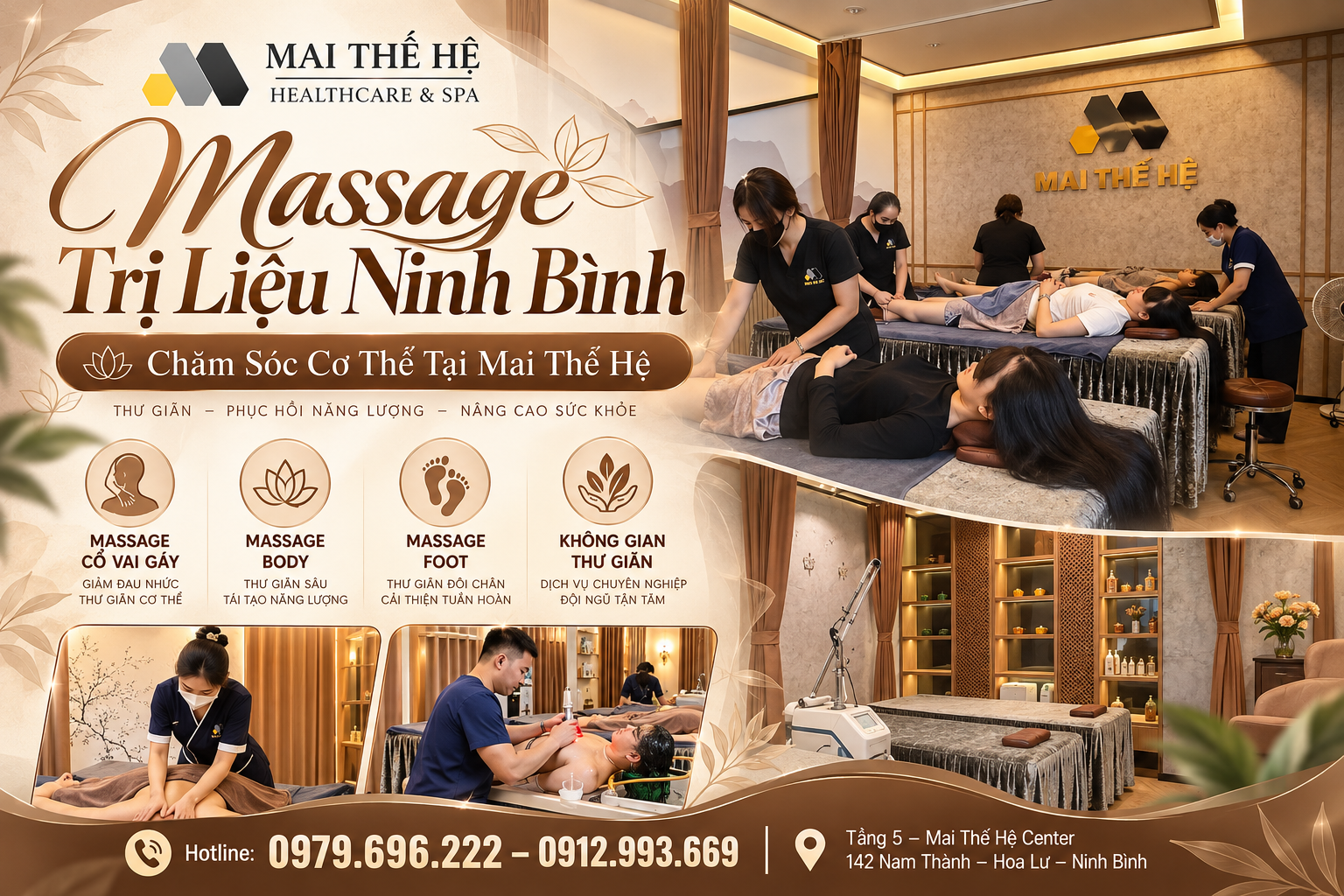 Massage Trị Liệu Ninh Bình – Chăm Sóc Cơ Thể Tại Mai Thế Hệ