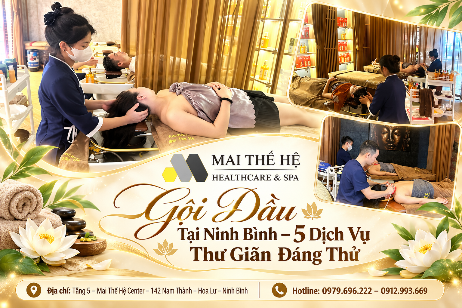 Gội Đầu Tại Ninh Bình – 5 Trải Nghiệm Chăm Sóc Tóc Và Thư Giãn Đáng Thử Tại Mai Thế Hệ