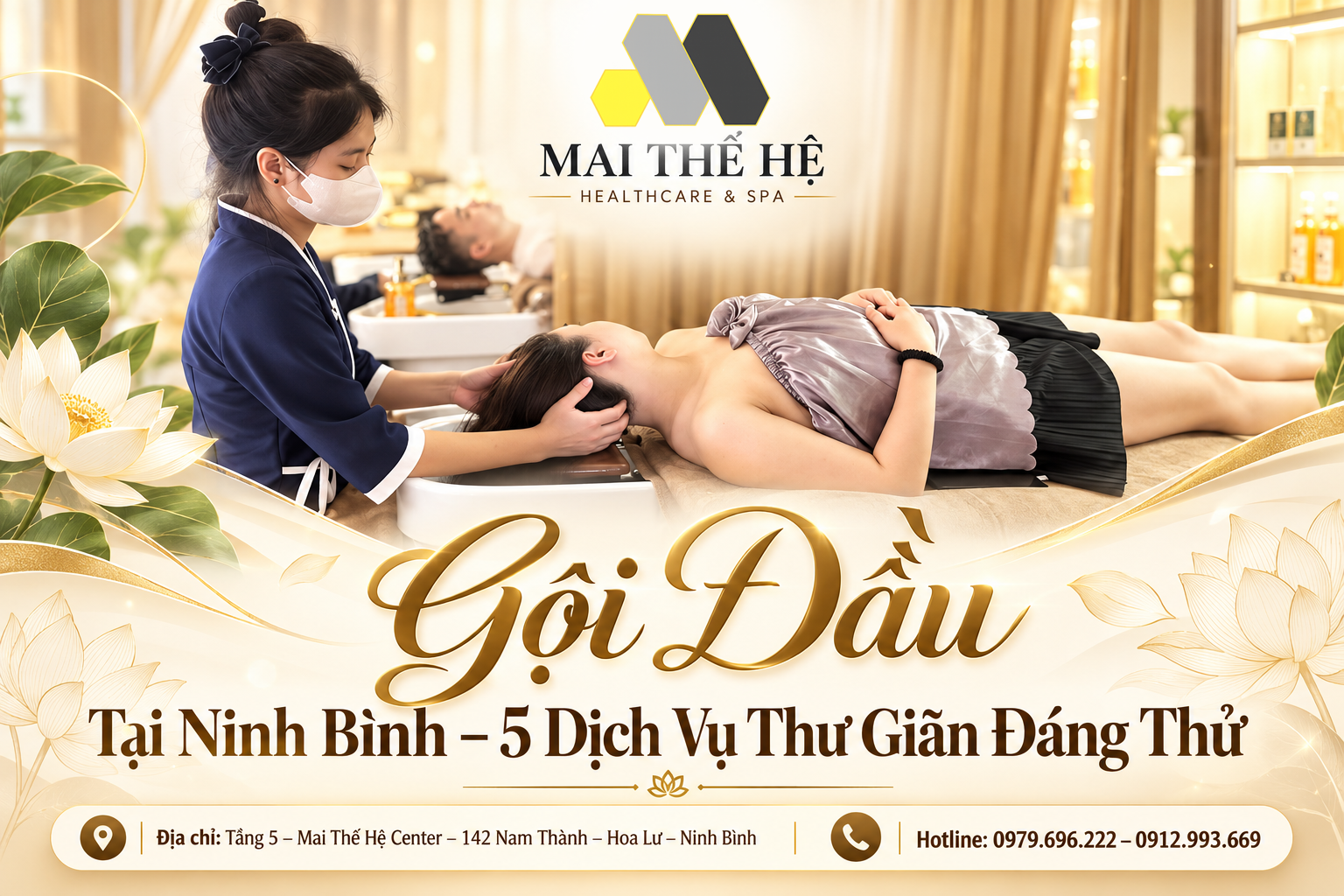 Gội Đầu Tại Ninh Bình – 5 Trải Nghiệm Chăm Sóc Tóc Và Thư Giãn Đáng Thử Tại Mai Thế Hệ